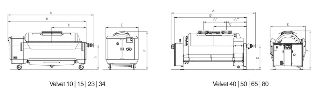 diemme closed tank pneumatic presses velvet 15, 23, 34, 40, 50, 65, 80