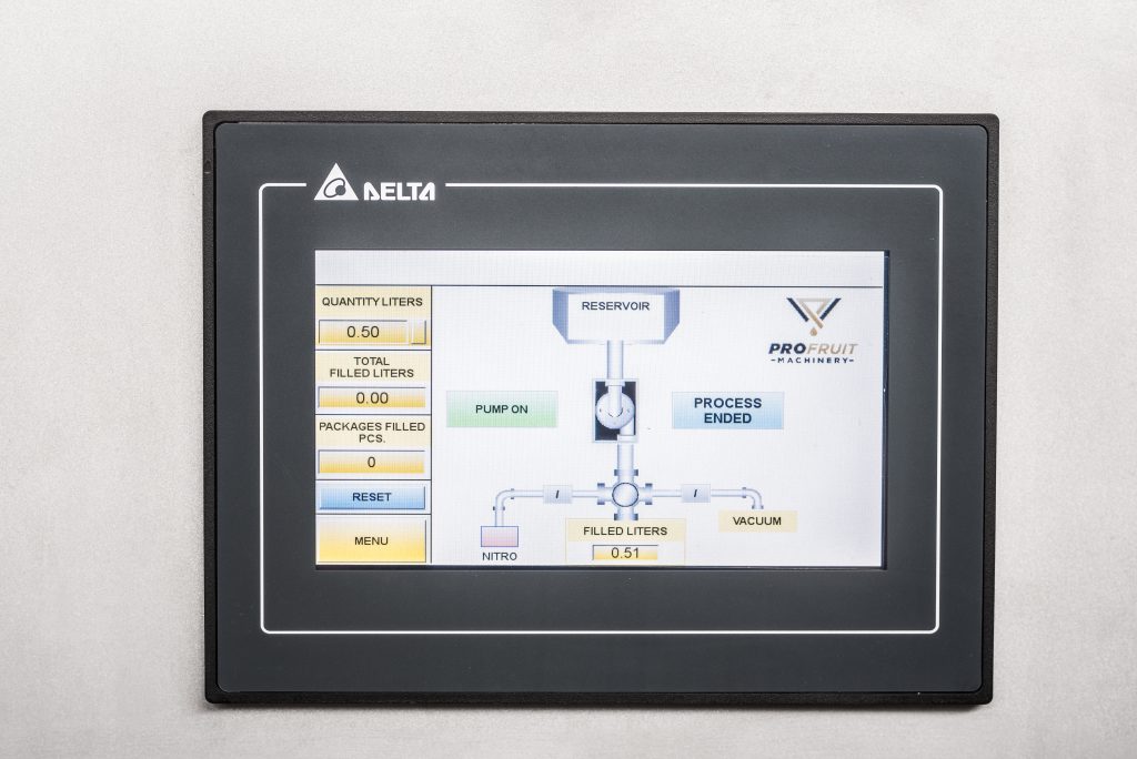 profruit semi automatic bag in box and stand up pouch filler semiflow