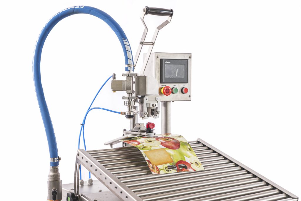 profruit semi automatic bag in box and stand up pouch filler semiflow