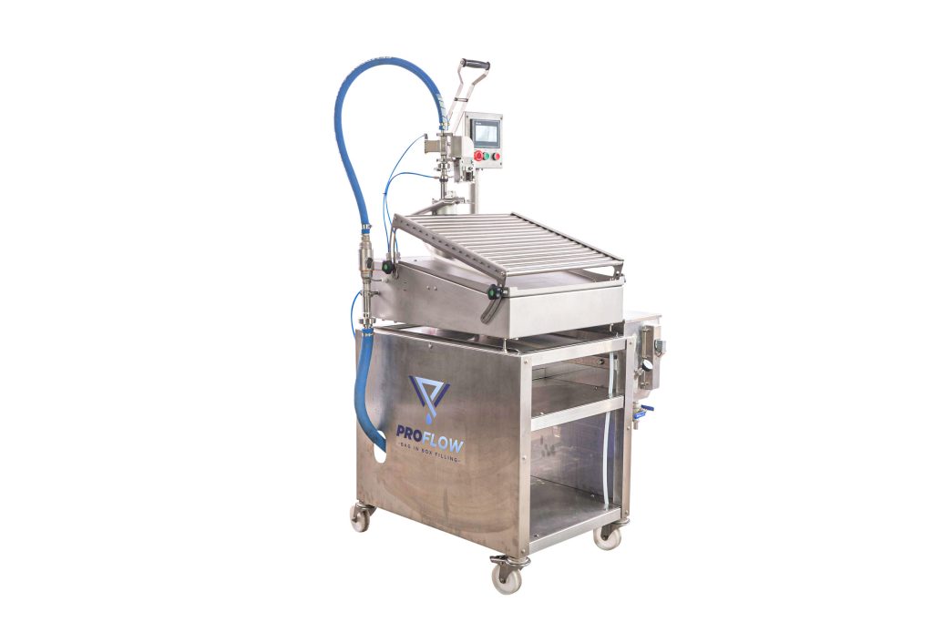 profruit semi automatic bag in box and stand up pouch filler semiflow