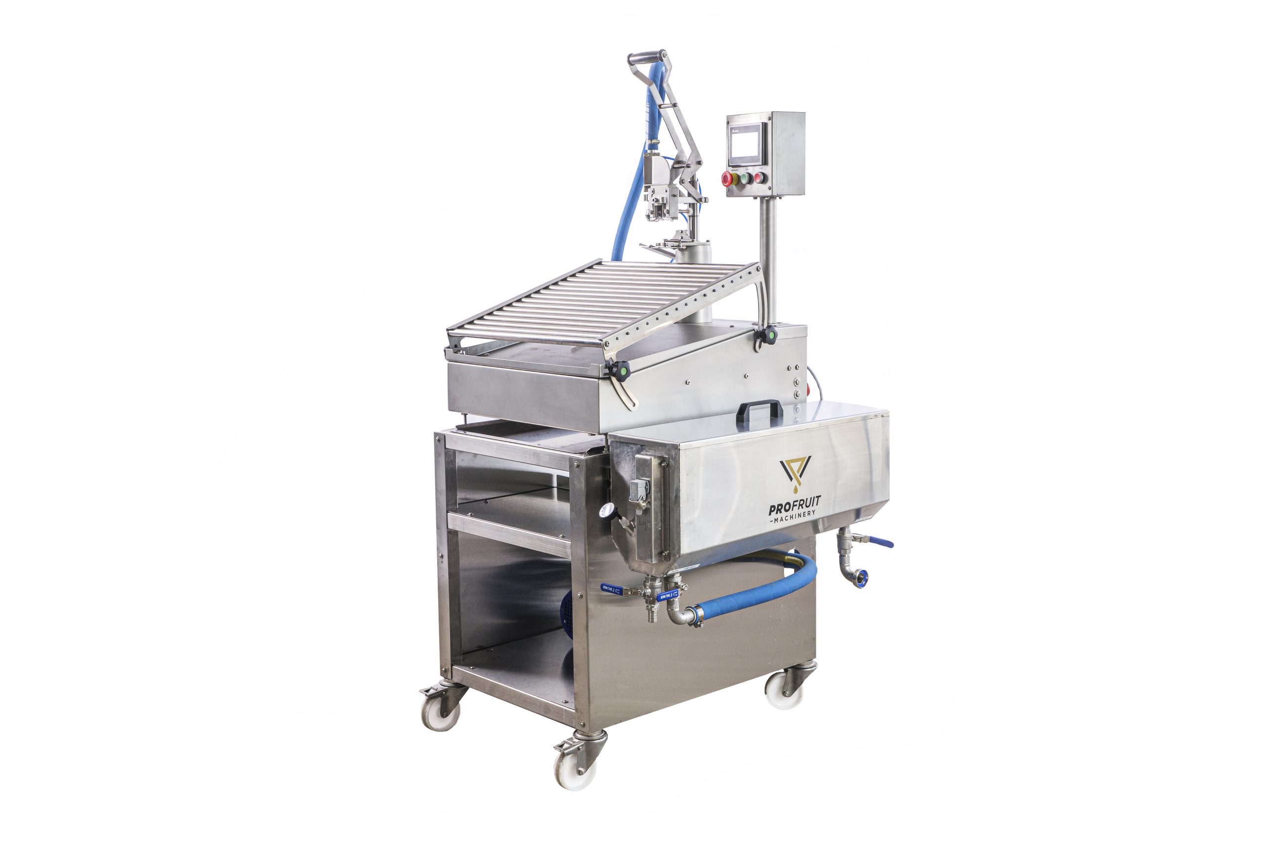 profruit semi automatic bag in box and stand up pouch filler semiflow