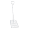 remco ergonomic shovel with drain holes, 13.8" white