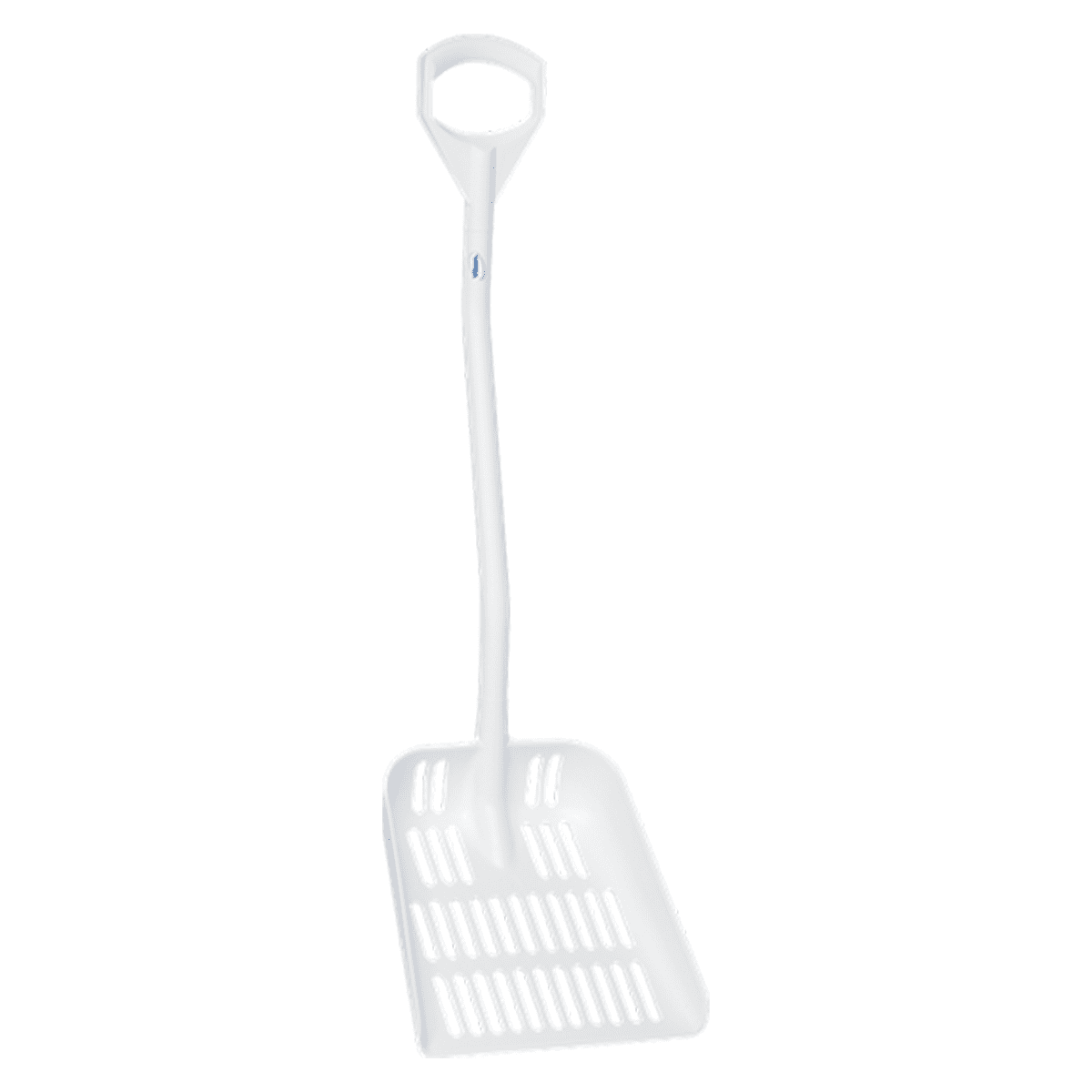 remco ergonomic shovel with drain holes, 13.8" white