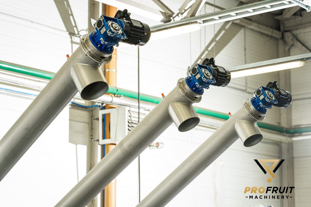 profruit screw conveyor for pressed mash